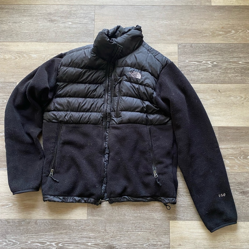 The North Face Men's Black Denali Fleece Down Jacket